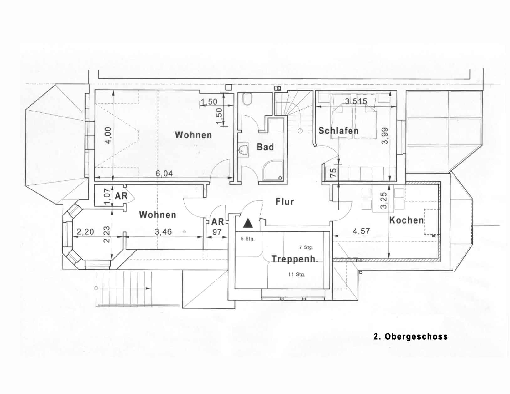 Osterdeich 91, Bremen, Abbildung 2. Obergeschoss