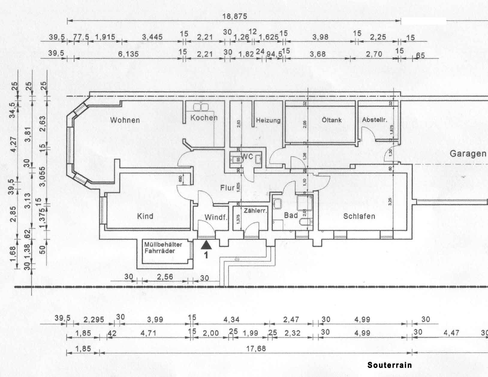 Osterdeich 91, Bremen, Abbildung Souterrain