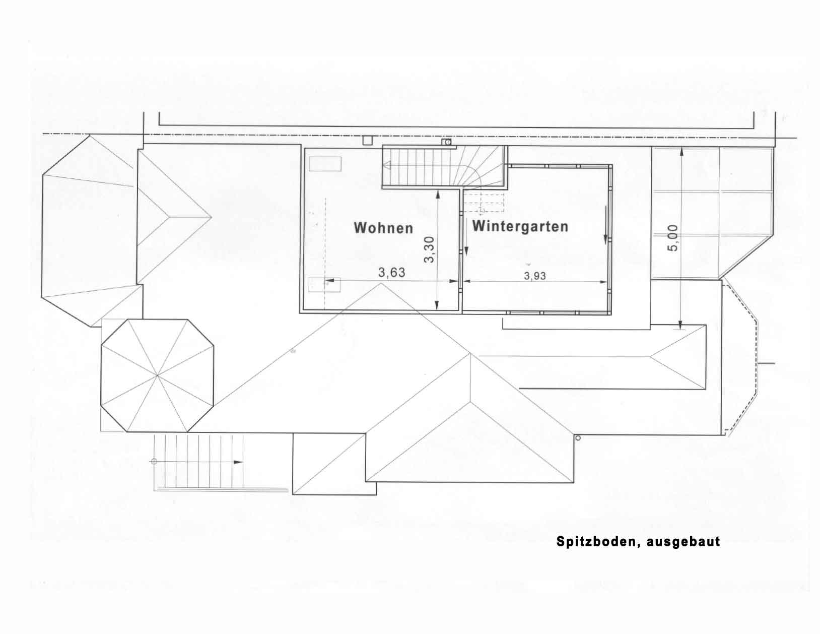 Osterdeich 91, Bremen, Abbildung Spitzboden